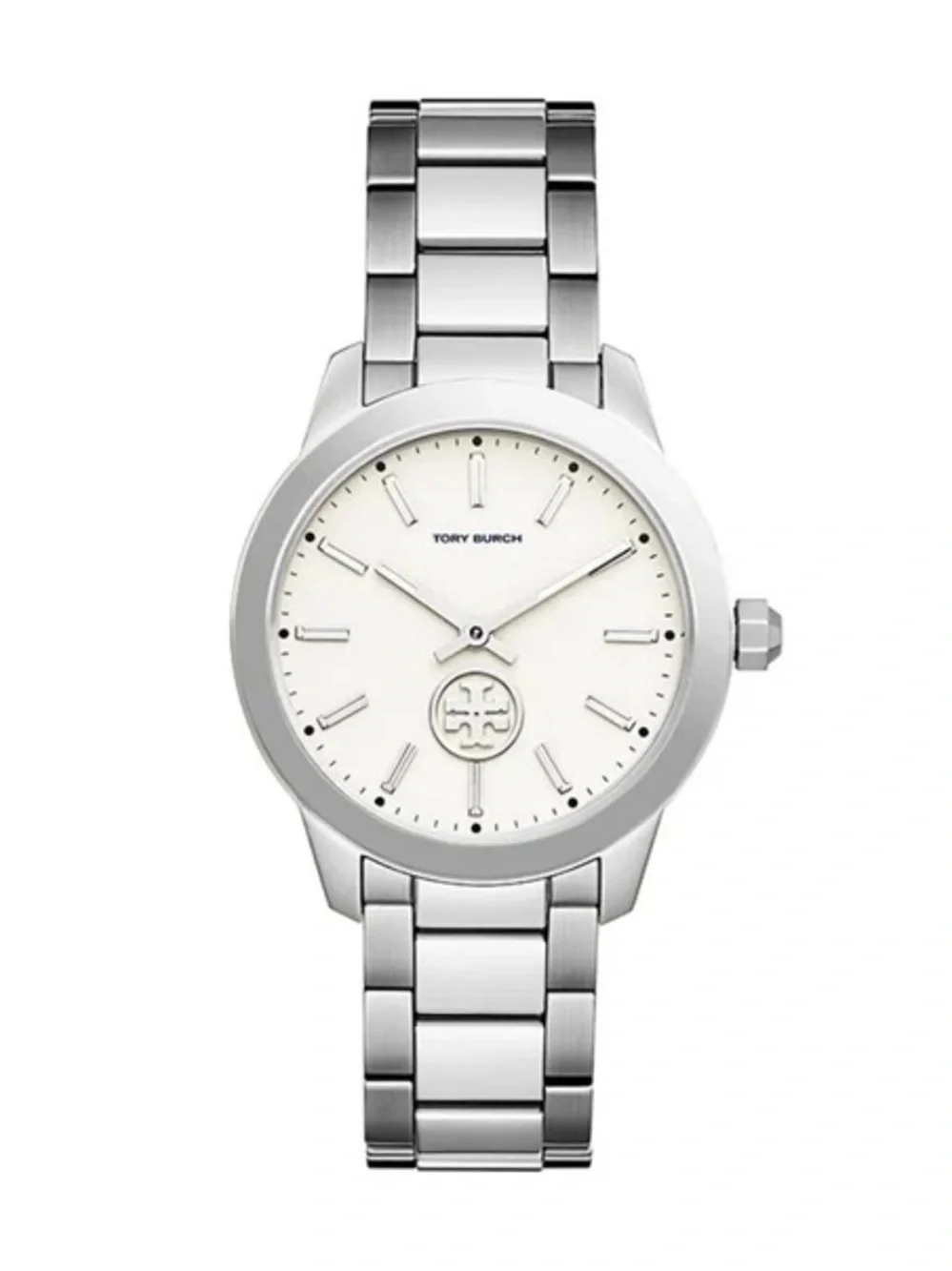 Tory Burch Silver-Tone Bracelet Watch